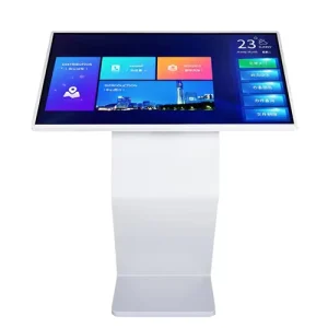 1 Year Indoor Touchscreen LCD Digital Advertising Kiosk with Floor Stand SDK Animation & Graphics for Retail Stores & Malls