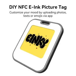 1.54 Inch E Ink NFC Keychain Tag Without Battery