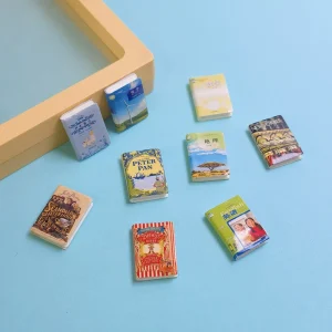 10 PCS Mixed Resin Colorful Cartoon Book Flat Back Stone Figurines Scrapbooks DIY Christmas Decor Crafts Jewelry Accessories