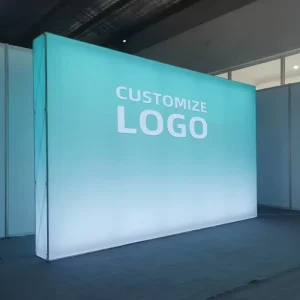 10 foot Exhibition Booth Light Box Foldable Easy to Assemble with Full color Custom Aluminum Alloy Background Board
