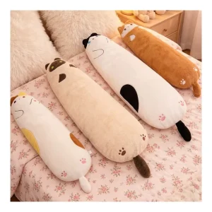 100 130cm Long Size Stuffed cat Dog Hugging Pillow Bed Sleeping Plush Pillow