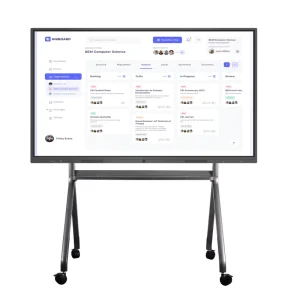 100 Inch 4K Interactive Smart Touch Screen Whiteboard with Android OS 20 Touch Points 8GB RAM for Presentations Learning