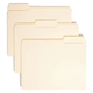 100-Pack 1/3-Cut Tab Manila Examination Paper A4 File Folders