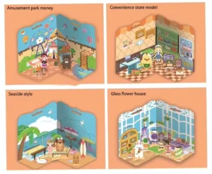 1000PCS Customized Reusable Kids Mini Journaling Sticker Book Free Design Printing Service