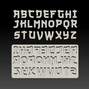 100g Alphabet and Number Silicone Mold for Fondant and Cake Decorating