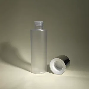 100ml Matte Transparent Cream Bottle Water Milk Set For Makeup Remover Straight Shoulder Plastic Bottle Packaging For Skincare