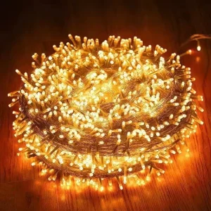 10M 100led String Lights Copper Fairy Christmas Lights for Party Wedding Outdoor Indoor IP44 Plug in 8 Modes Waterproof Led