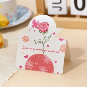 10pcs Invitation Greeting Cards Happy Birthday DIY Decoration Message Card Blank Folding Card