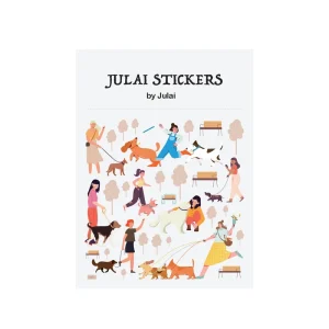 1167 Decorative Personalized Adhesive Cute Cartoon Journal Planner Stickers Walk the Dog