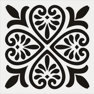 12*12 Inches Large Reusable Mandala Stencil Painting Template for Floor Wall Tile Fabric Furniture