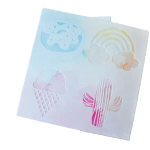 12*12 Inches Laser Cutting PVC Stencil Craft Painting Stencil for Fabric Decoration Pillow Textile