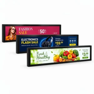 120cm 47.1 49.5 Inch 4K Resolution 3840×1080 Ultra Wide Stretched Bar Digital Signage Panel Factory