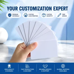 125KHz EM4100 ID RFID PVC Blank Card Business Card CR80 Printable Hotel Key Card for Door Access Control System