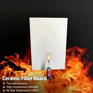 1260°C High Density Ceramic Fiber Insulation Board for Furnace and Kiln Linings