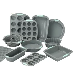 12PCS Different Styles Cake Molds Silicone Bakeware Set For Baking Delicate And Durable Cake Designs