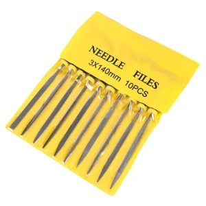 140 160 180mm 10 PCS Kit Taper Flat Half Round Plastic Handle Diamond Needle Steel File Set Needle File