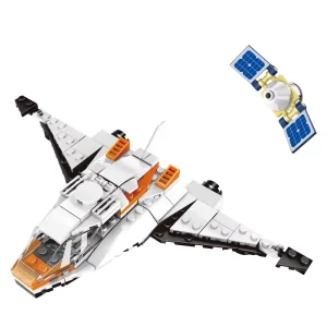 143Pcs Fundamental MOC Student Metric Scale Bricks Space Exploration Building Block Sets Space Ship