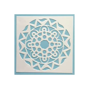 15 x 15 cm Eco Friendly PET Mandala Stencil Plastic Dot Painting Templates for Floor Wall Tile Furniture