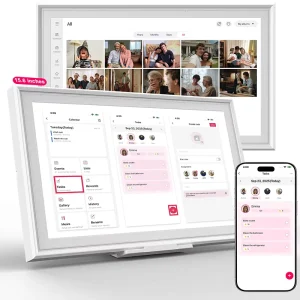 15.6 Inch IPS Touch Screen Smart Digital Calendar WiFi Cloud Photo Frame AI Powered Wall Mounted Digital Signage Planner Display