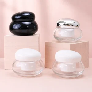 150g Glass Cosmetic Cream Jar Thick Bottom Face Cream Eye Cream Container Custom Skincare Packaging Bottle