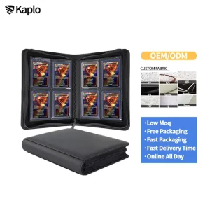 160 Slots 4 Pocket Toploader Binder PU Leather Side Loading Zippered Trading Card Album Holds 3×4 Card Holders for Collectors