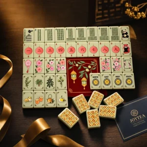 160 Tiles American Mahjong Set Midnight Garden Art 2 Layer Acrylic NMJL Style Luxury Gifting Social Club Tiles