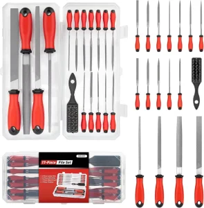 17pcs Abrasive Tool Electroplated Coated Steel File Set