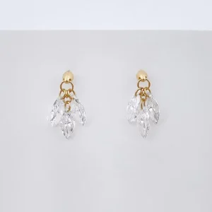 18K Yellow Gold Lab Grown Diamond Earrings Drop Stud Flowing Starlight Tassel Earrings Ear Cuff Drop Hoop Dangle Clip Huggie Men