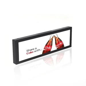 1920×480 8.8inch Metal Design Android Horizontal Digital Signage Digital Poster Display for Digital Poster Showcase Advertising