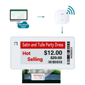 2.13 Inch 2.4GHz Wireless Electronic Shelf Label ESL For Supermarket