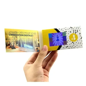 2.4 Inch LCD Screen Custom Video Business Card Gift Set Eco Friendly Marketing Greeting Card Brochure Promotional