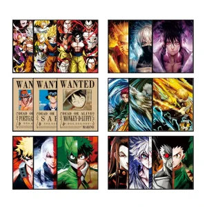 200+ Designs Stock 3d Motion Poster Vintage UV Printed Lenticulares Anime Posters for Room Aesthetic