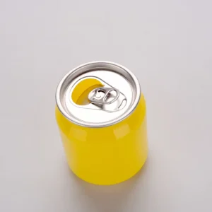 200ml Plastic Cans with Logo Customized Decorative Transparent Soda Drinking PET Bottle with Aluminum Customized Cans