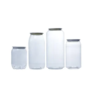 202# Alien PET Disposable Plastic Beverage Cans & Bottles with UV Coating Screw-on Lid Food Grade Customizable Custom Logo