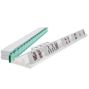 20inch Scallop Design Acrylic Mahjong Tiles Holder American Mahjong Game Rack With Handy Magnetic Pusher