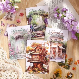 20pcs PET Sticker Book My Garden Series Vintage DIY Decoration Stickers