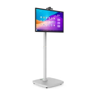 21.5 24 32inch Rotatable Touch Portable Screen Floor Stand Mobile Live Broadcast Display Interactive Follow Me Smart Screen