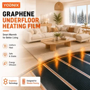220W Energy Saving Graphene Heating Film Electric Underfloor Heating System for Modern Apartment Room