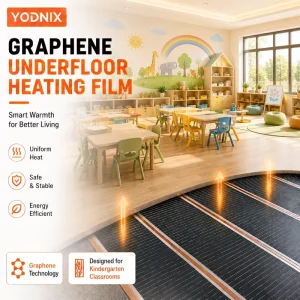 220W Infrared Graphene Heating Film Electric Radiant Heating System for Apartment Decoration