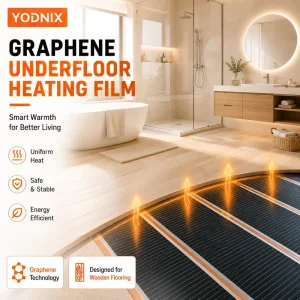 220W OEM Graphene Heating Film Electric Underfloor Heating Solution for Villa Project