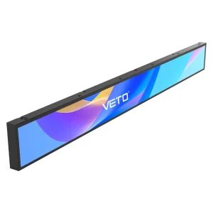 23.1 Inch Androids Shelf Advertising Digital Signage Screen Wide Ultra Stretched Bar LCD Display for Retail Store