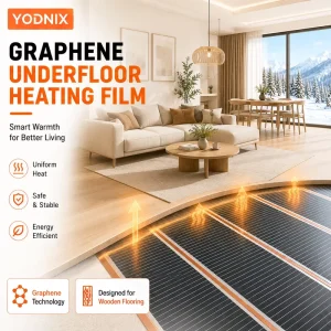 230V Durable Graphene Heating Film Electric Floor Heating System for Apartment Heating Project