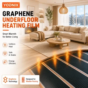 230V Waterproof Graphene Heating Film Electric Floor Heating System for Luxury Villa Room