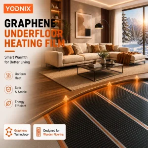 230V Waterproof Graphene Heating Film Electric Radiant Floor Heating Solution for Apartment Building