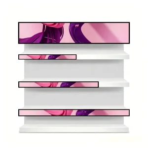 23in 35in 36in IPS LED LCD Advertising Screen Supermarket Fridge Commercial Display Android/Windows OS Stretched Bar Edge