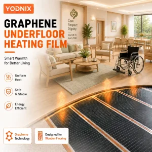 240V Carbon Graphene Heating Film Electric Underfloor Heating System for Apartment Use