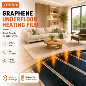 240V Smart Graphene Heating Film Electric Floor Heating System for Luxury Apartment Floor