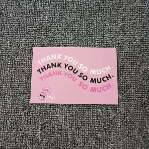 250g 400g 10x15cm Custom Coated Paper Greeting Cards (Business & Thank You) with Digital Printing and Custom Logo