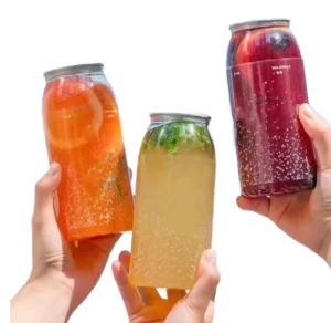 250ml 500ml 650ml PET Aluminum Can Soda Drinking Bottles with Screen Printing for Champagne Energy Drinks & Whisky