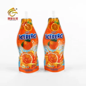 250ml Stand Fruit Juice Spout Pouch Nozzle Customized Printed Laminated Metallized Moisture Proof Packaging Bags for Fruit Jam